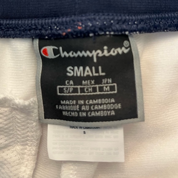 Champion Women's Slim White with Navy Red Stripe Pants - Picture 5 of 7